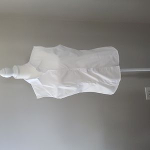 Sleeveless Cotton Oxford shirt